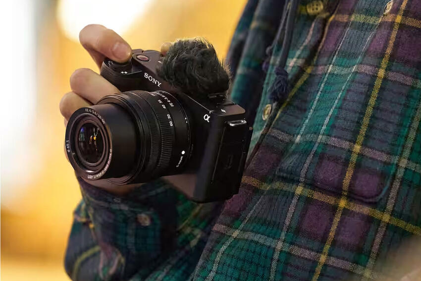 Vloggekamera med fullformat